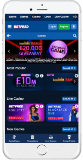 Betfred is fully accessible trough mobile devices