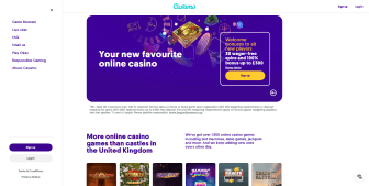 Casumo Casino landing page