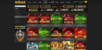 Efbet casino games