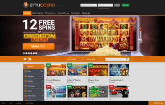 EmuCasino homepage