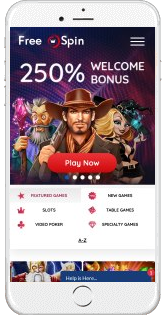 Free Spin Casino will run smoothly on any mobile device.