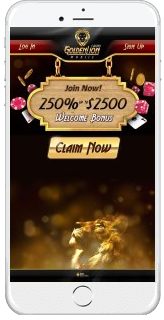 Golden Lion Casino is fully optimized for mobile play
