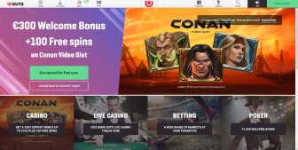 Guts Casino Homepage
