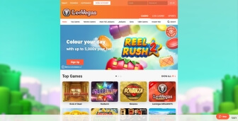 Leo Vegas Casino landing page