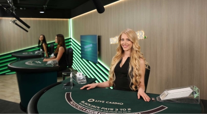 Behind the scenes of the Live dealer blackjack game.