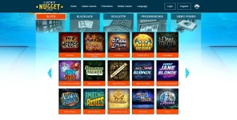 Most played games at Lucky Nugget casino