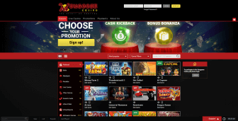 Mongoose Casino homepage