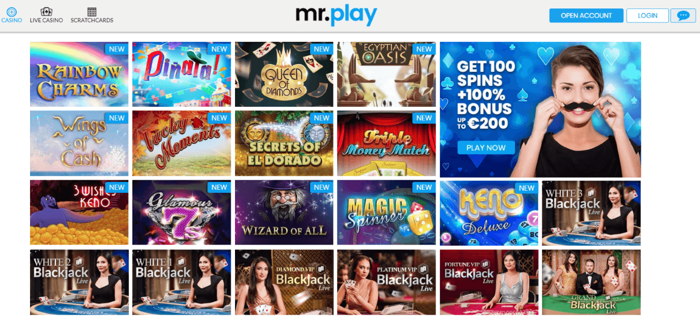 Mr.Play Casino Games