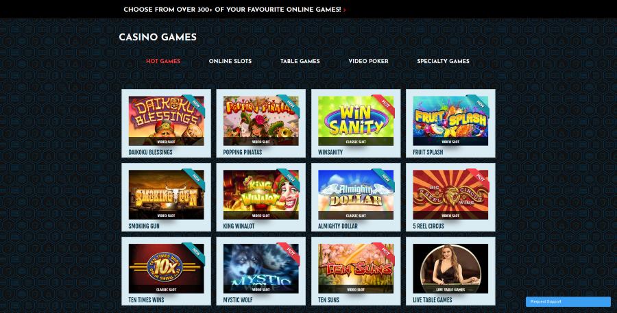Wide collection of casino games at Paradise 8