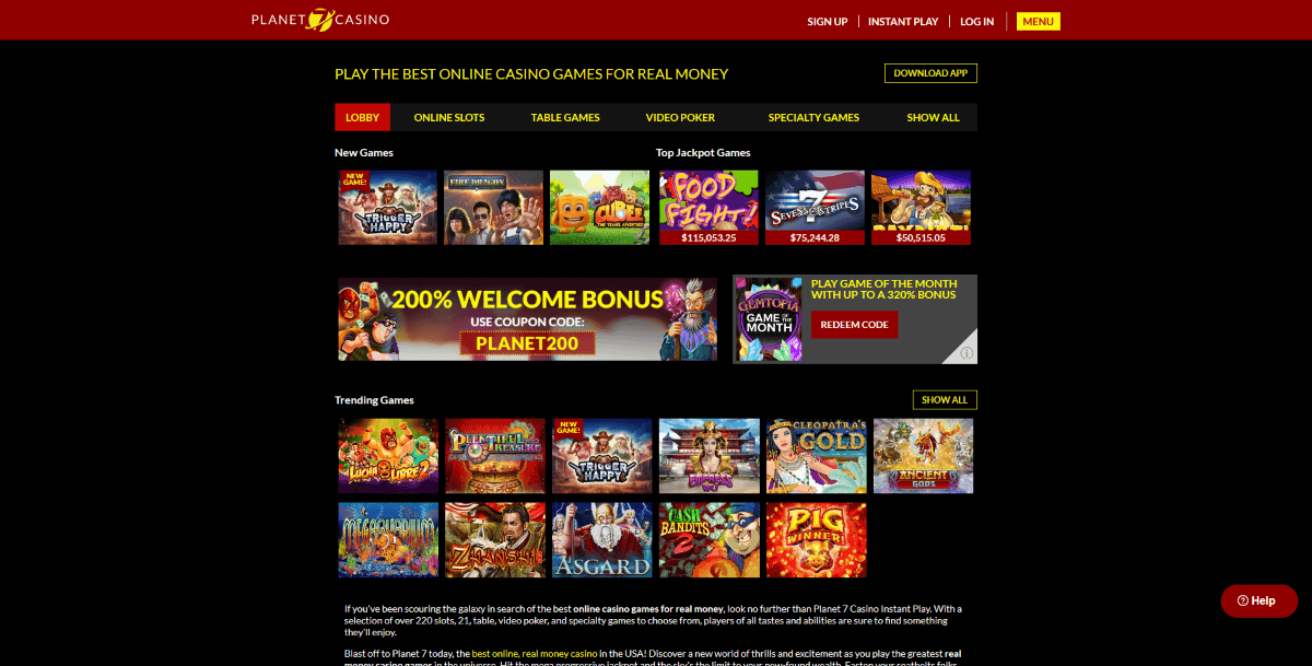 planet 7 casino $100 free chip 2021