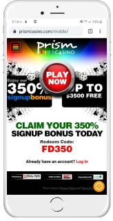 Prism Casino runs smoothly on mobile devices