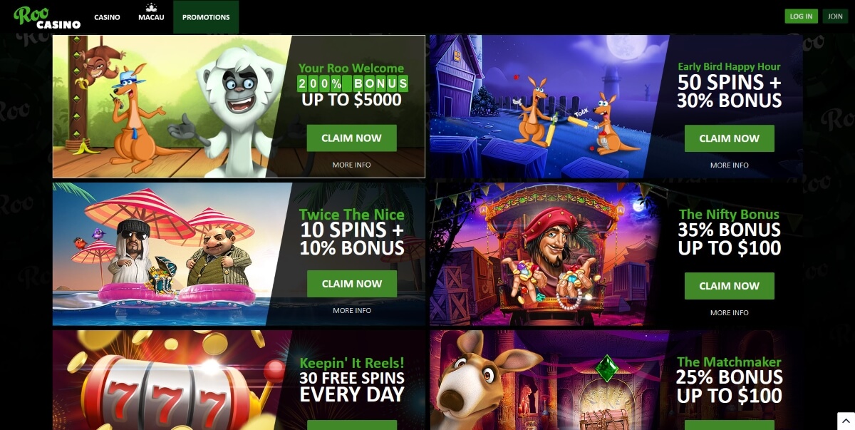 Roo Casino Promotions