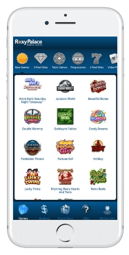 Roxy Palace mobile casino is accesible trough the browser of all iOS and Android devices