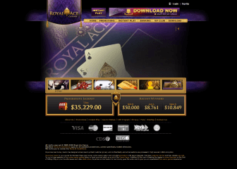 Royal Ace Casino homepage