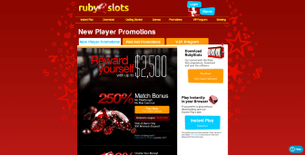 Ongoing promotional deals at Ruby Slots Casino