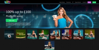 Live dealer casino at Slots Heaven