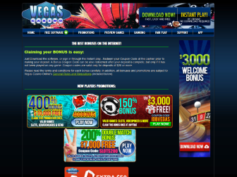 Promotion deals available at Vegas Online Casino